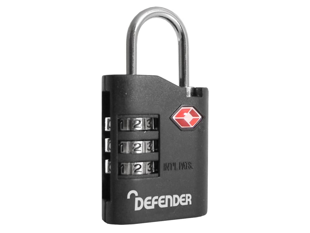 DEFENDER TSA Approved Combination Lock 30mm DFTSACOMBI35 DFTSACOMBI135
