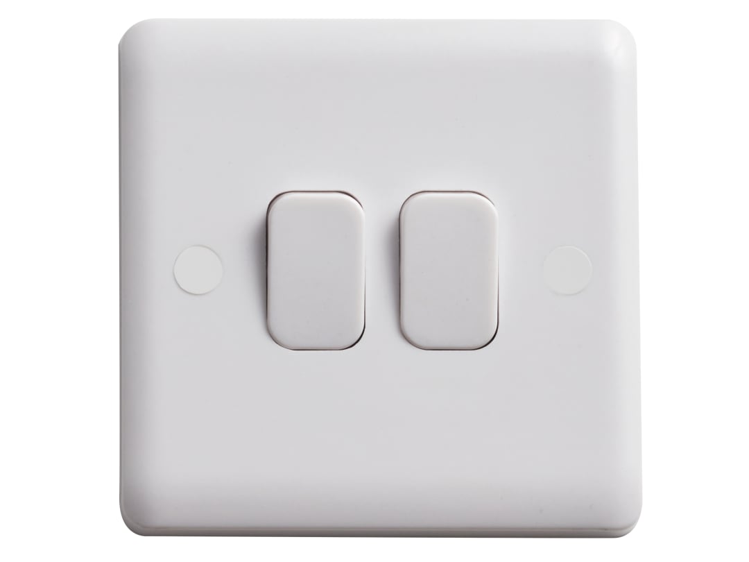 Deta Vimark Light Switch 2-Gang 2-Way VC1204
