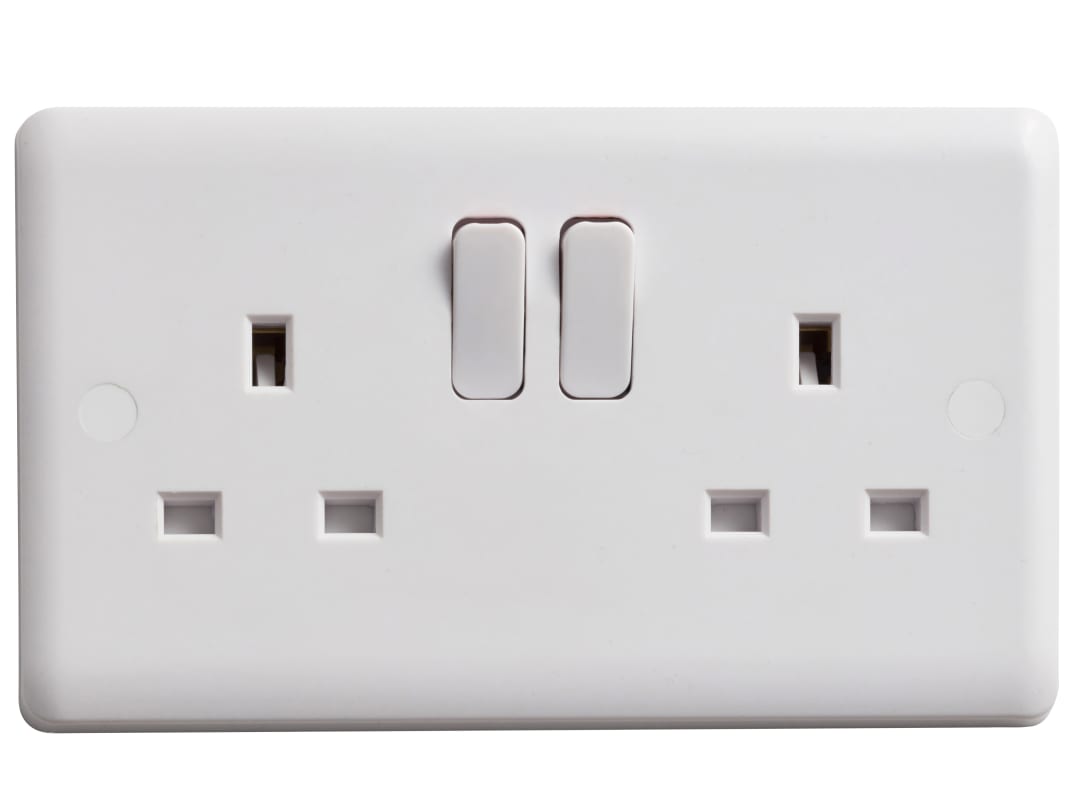 Deta Vimark Switched Socket 2-Gang 13A VC1209S