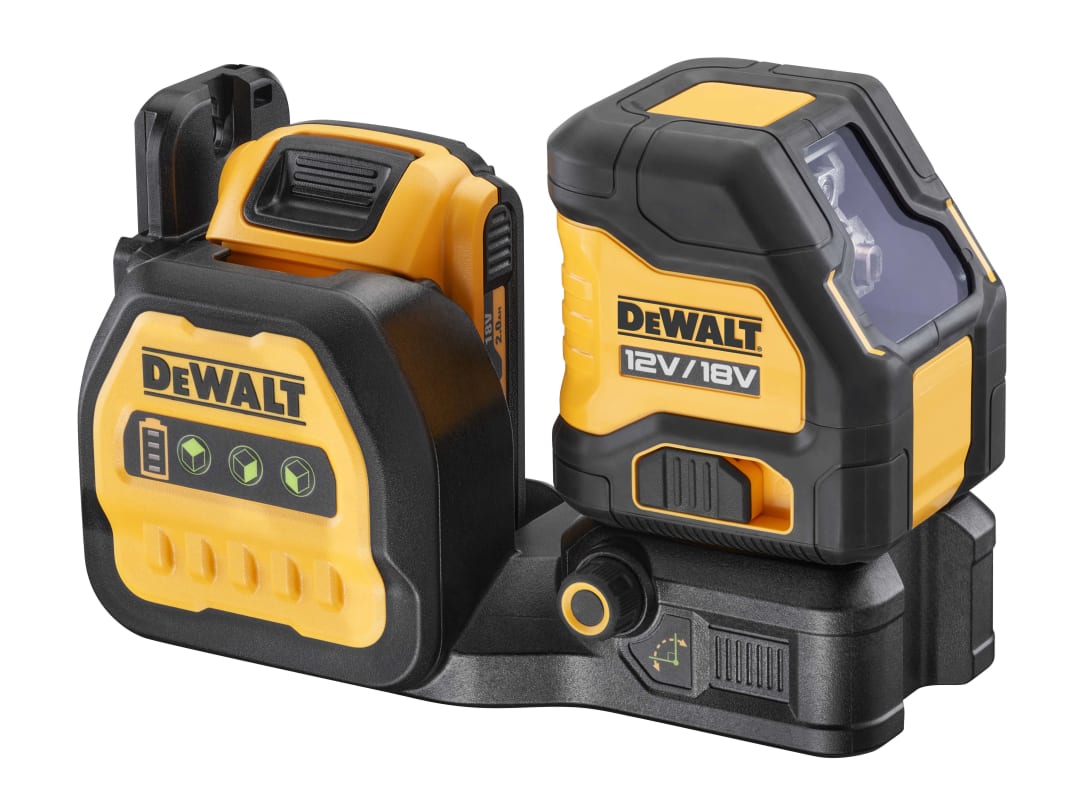 DEWALT Power Tools DCE088 D1G18 Self-Levelling Cross Line Green Beam Laser 12/18V 1 x 2.0Ah Li-ion DCE088D1G18-GB
