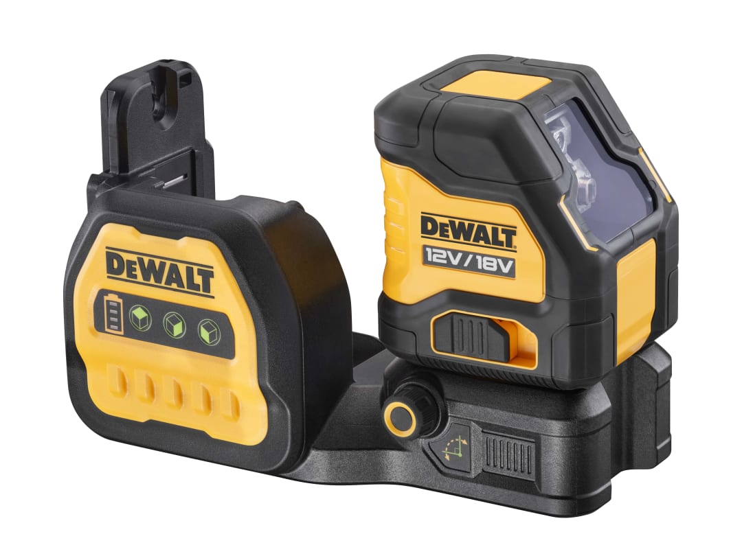 DEWALT Power Tools DCE088 NG18 Cross Line Green Beam Laser 12/18V Bare Unit DCE088NG18-XJ