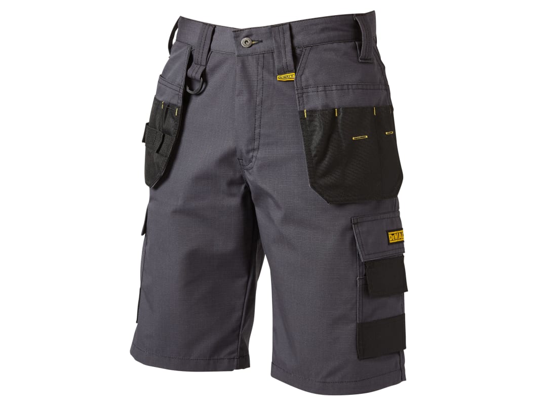 DEWALT Power Tools Cheverley Lightweight Grey Polycotton Shorts Waist 30in CHEVERLEY SHORT 30W