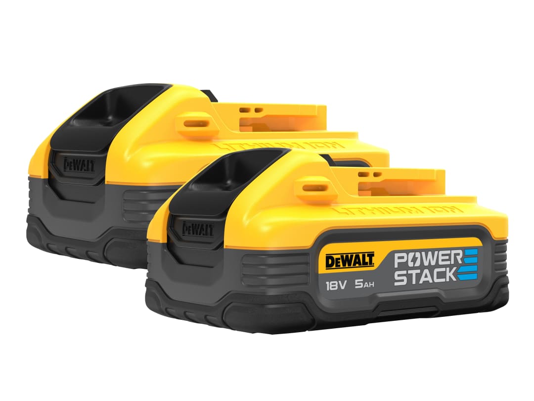 DEWALT Power Tools DCBP518H2 POWERSTACK™ Slide Battery Twin Pack 18V 5.0Ah Li-ion DCBP518H2-XJ