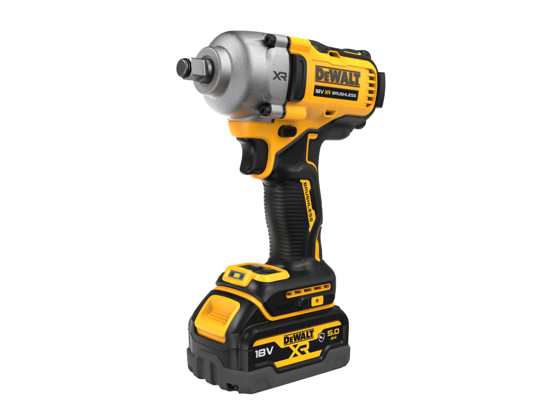 DEWALT Power Tools DCF891P2T XR BL 1/2in Hog Ring Anvil Impact Wrench 18V 2 x 5.0Ah Li-ion DCF891P2T-GB
