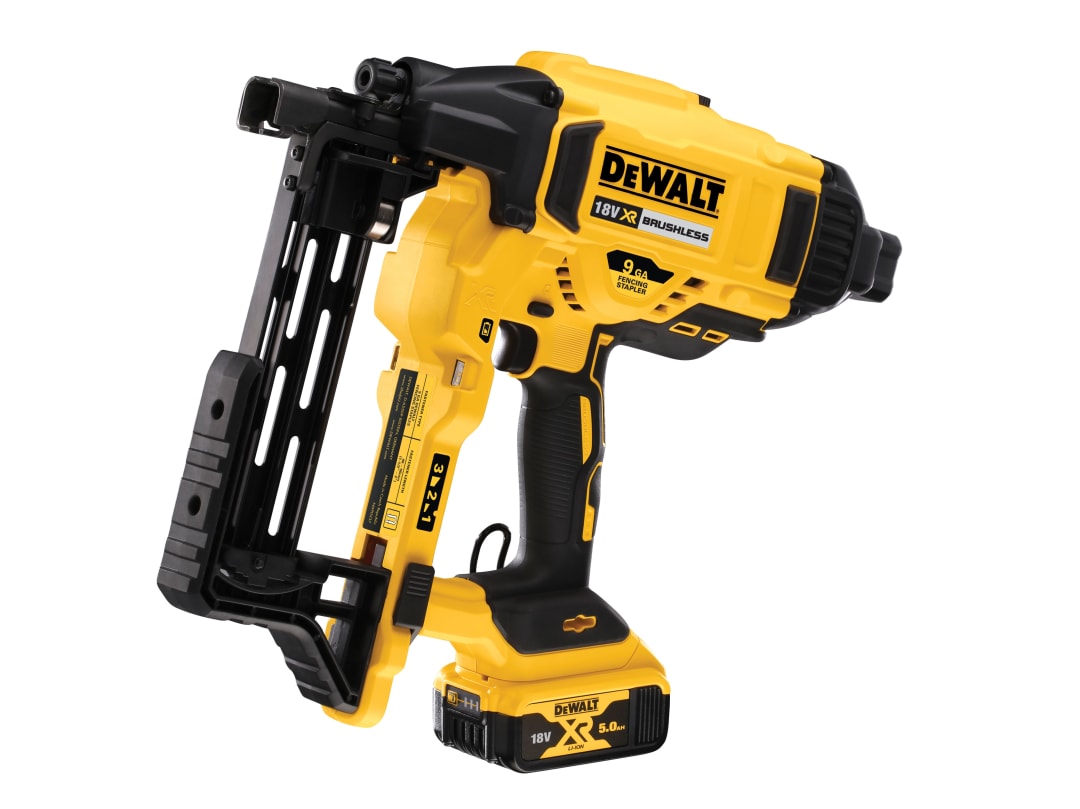 DEWALT Power Tools DCFS950P2 Brushless XR Fencing Stapler 18V 2 x 5.0Ah Li-ion DCFS950P2-GB