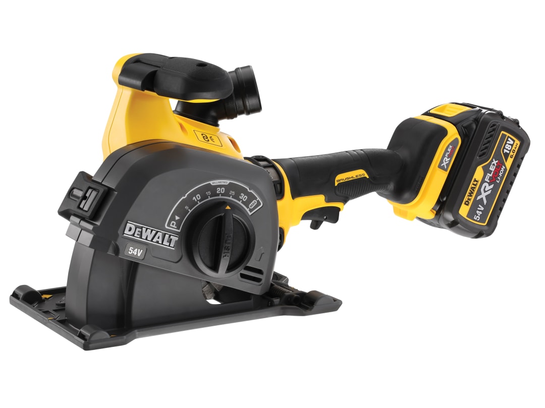 DEWALT Power Tools DCG200T2 XR FlexVolt Wall Chaser 125mm 54V 2 x 6.0Ah Li-ion DCG200T2-GB