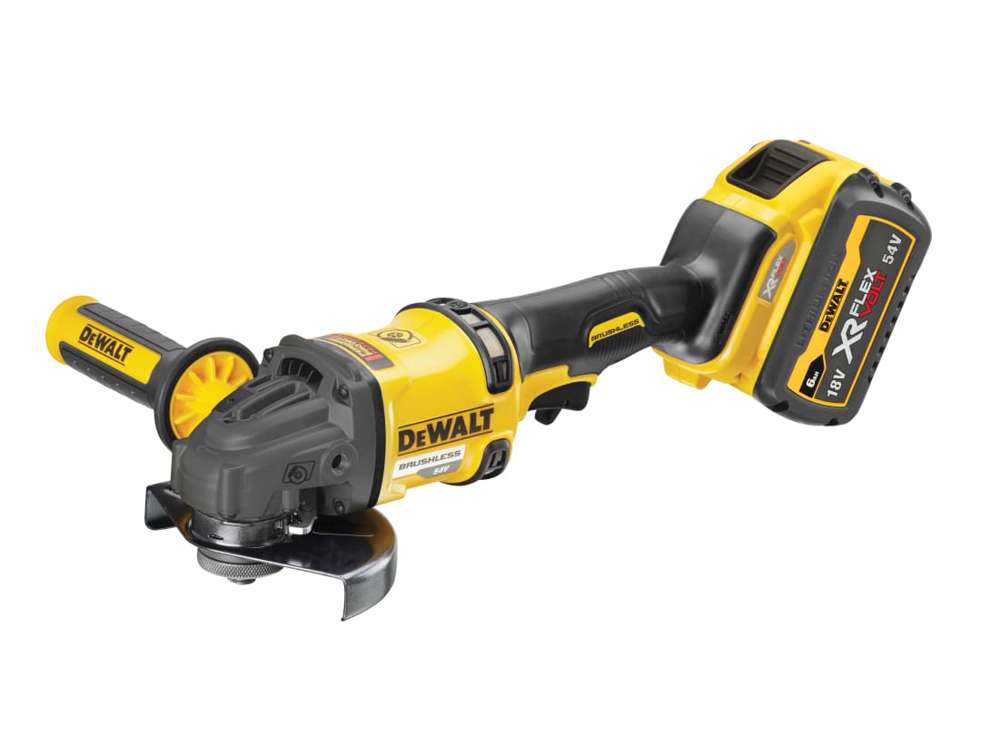 DEWALT Power Tools DCG418T2 XR FlexVolt Grinder 125mm 54V 2 x 2.0Ah Li-ion DCG418T2-GB