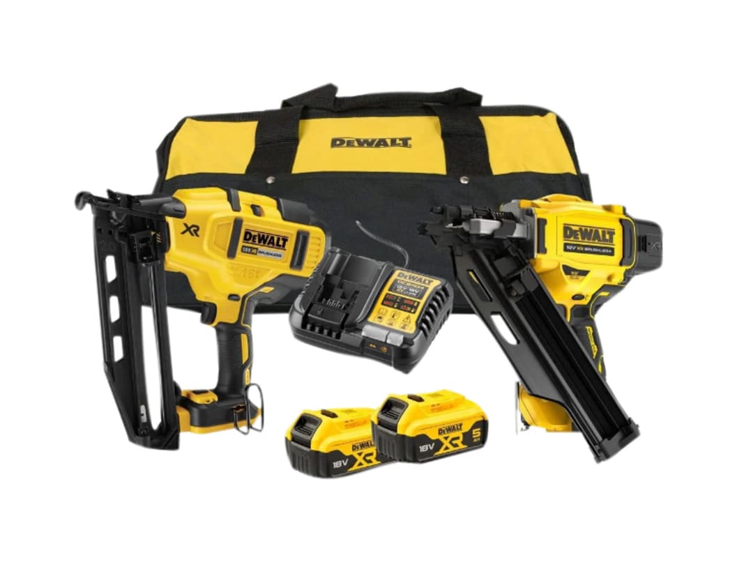 DEWALT Power Tools DCK246P2 XR Nailer Kit 18V 2 x 5.0Ah Li-ion DCK246P2-GB