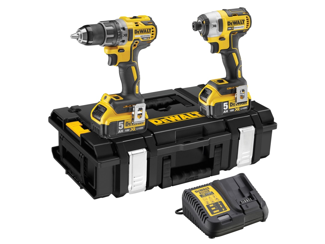 DEWALT Power Tools DCK266P2 XR Brushless Twin Pack 18V 2 x 5.0Ah Li-ion DCK266P2-GB