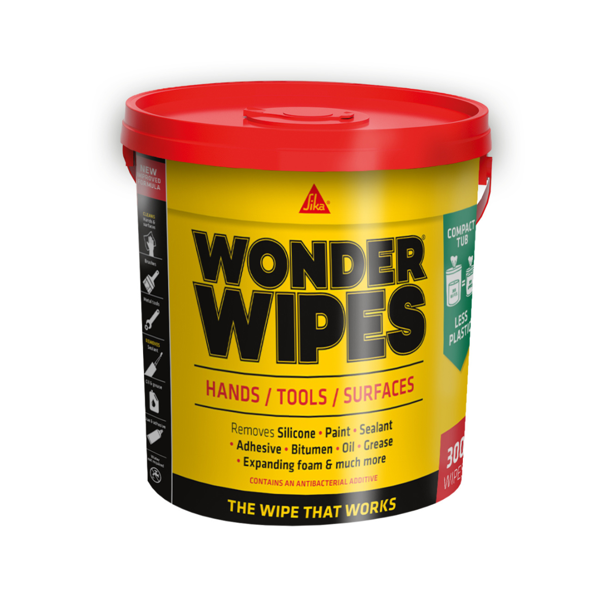 Everbuild Sika Giant Wonder Wipes (Tub 300) 484948