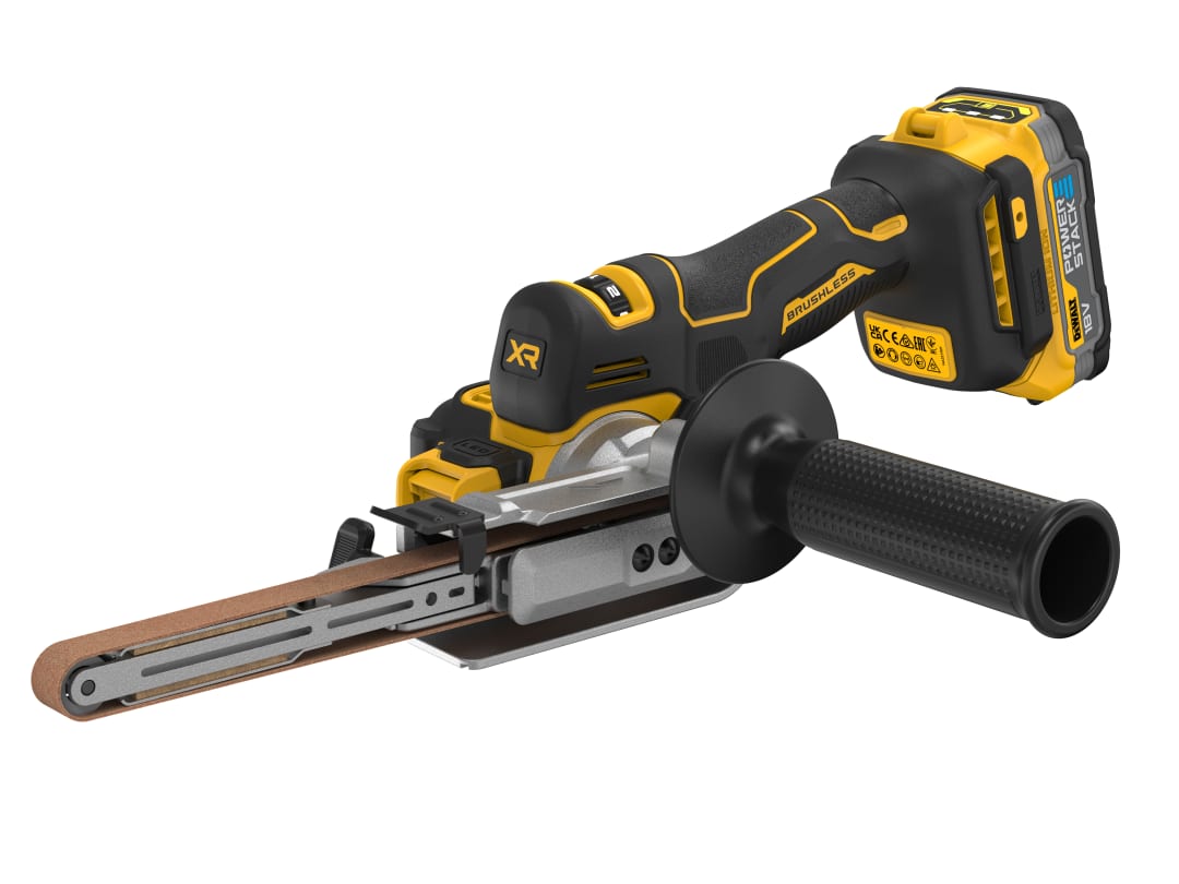 DEWALT Power Tools DCM200E2T XR Brushless Band File 18V 2 x 1.7Ah POWERSTACK™ Li-ion DCM200E2T-GB