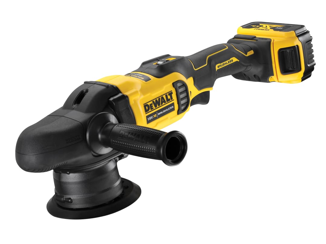 DEWALT Power Tools DCM848P2 XR Brushless Polisher 125mm 18V 2 x 5.0Ah Li-ion DCM848P2-GB