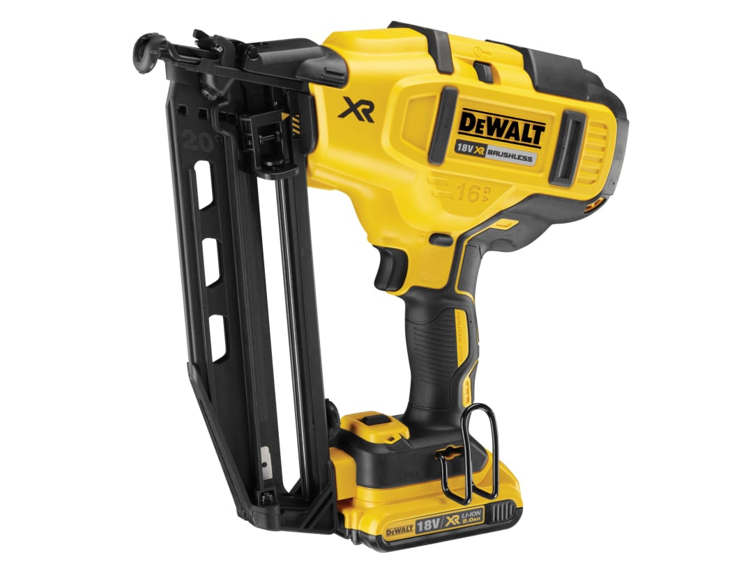 DEWALT Power Tools DCN660D2 Cordless XR Brushless Second Fix Nailer 18V 2 x 2.0Ah Li-ion DCN660D2-GB