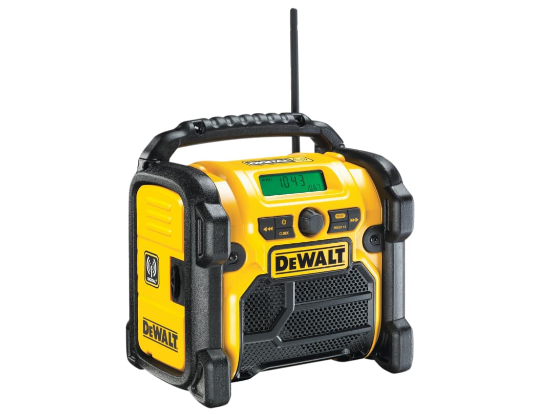 DEWALT Power Tools DCR020 DAB Digital Radio 240V & Li-ion Bare Unit DCR020-GB