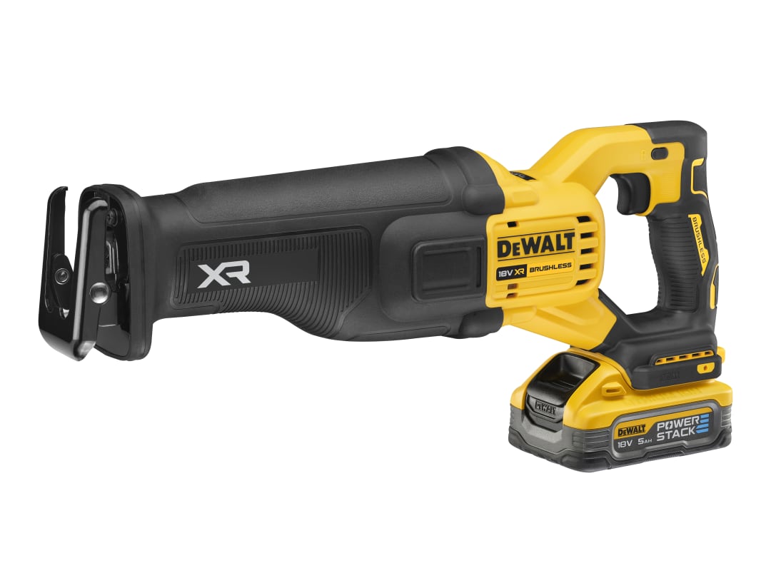 DEWALT Power Tools DCS386H2T XR Advantage Reciprocating Saw 18V 2 x POWERSTACK™ 5.0Ah Li-ion DCS386H2T-GB