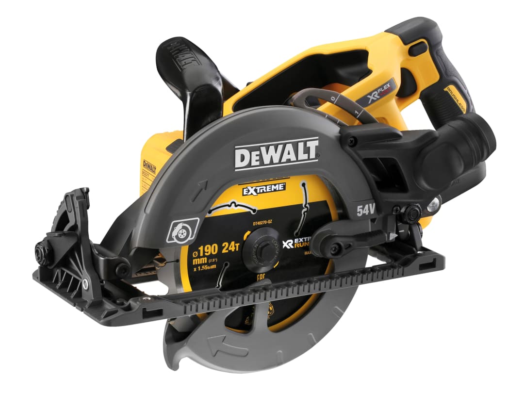 DEWALT Power Tools DCS577N FlexVolt XR High Torque Circular Saw 190mm 54V Bare Unit DCS577N-XJ