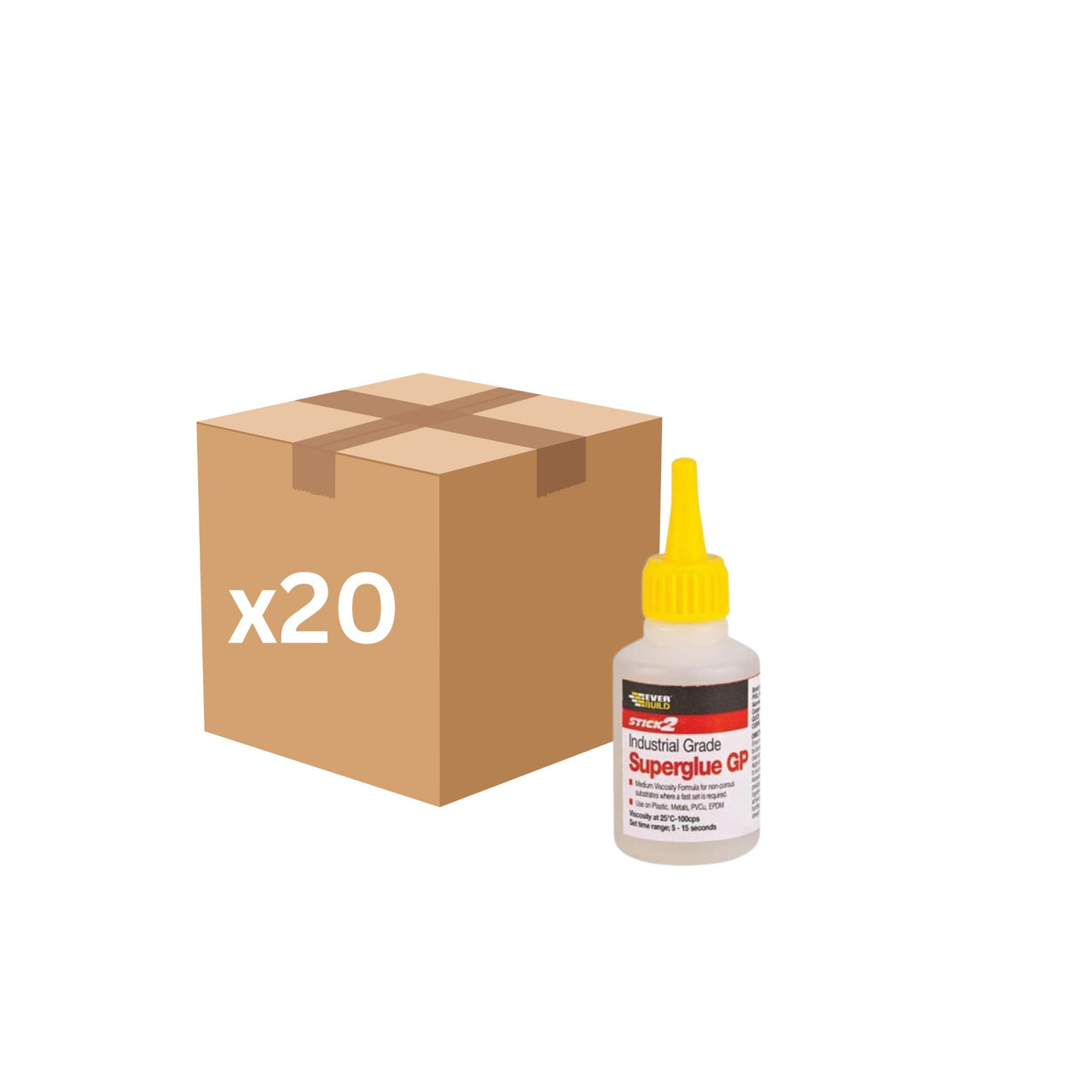 Everbuild Sika Industrial Superglue General Purpose 50g 484652