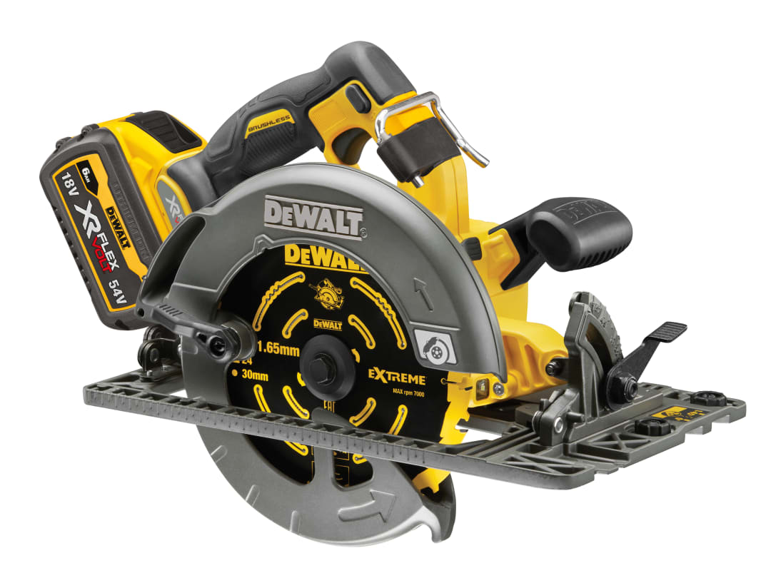DEWALT Power Tools DCS579T2 XR FlexVolt Circular Saw 190mm 54V 2 x 2.0Ah Li-ion DCS579T2-GB