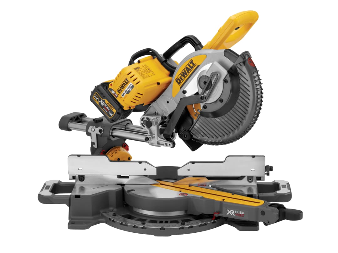 DEWALT Power Tools DCS727T2 XR FlexVolt Slide Mitre Saw 250mm 54V 2 x 2.0Ah Li-ion DCS727T2-GB