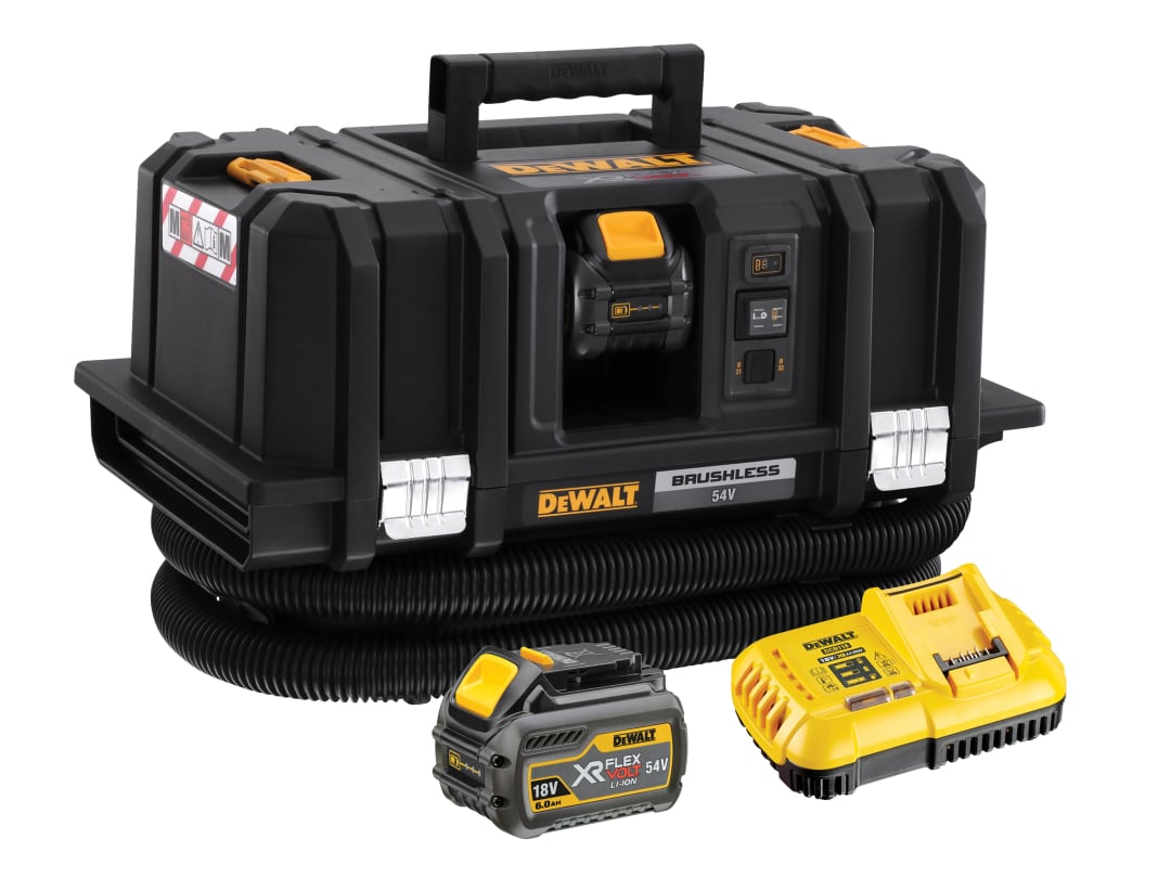 DEWALT Power Tools DCV586MT2 XR FlexVolt Dust Extractor 54V 2 x 2.0Ah Li-ion DCV586MT2-GB