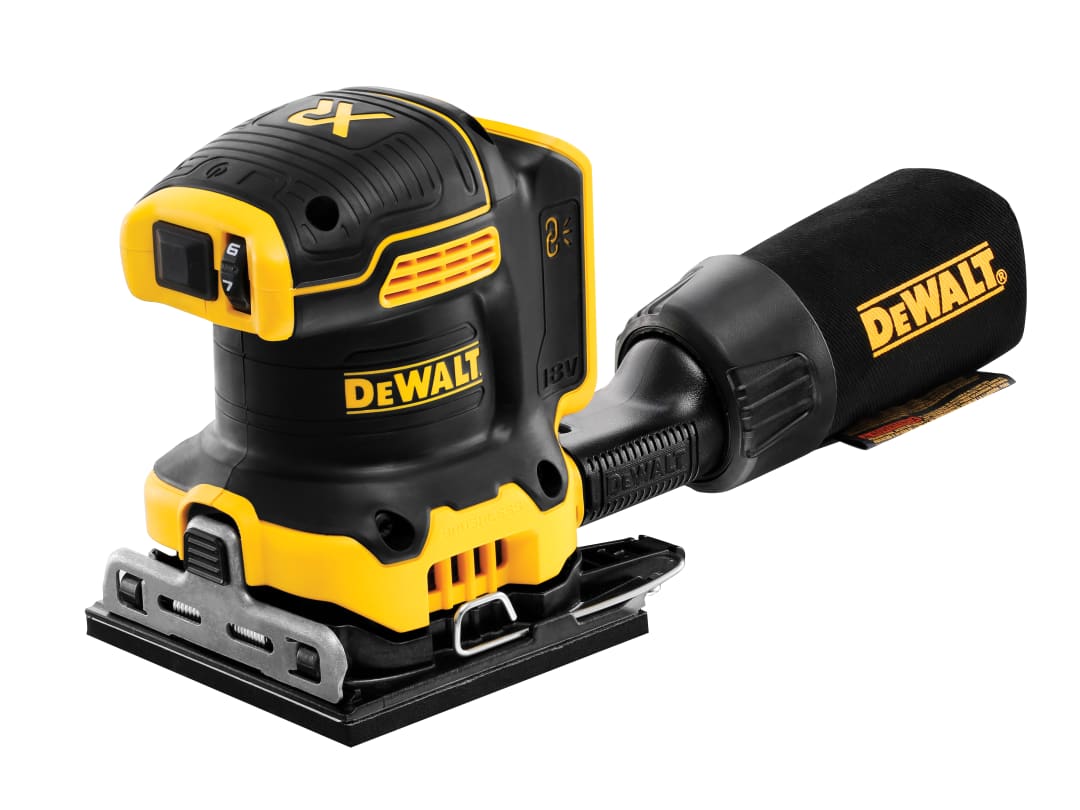 DEWALT Power Tools DCW200N XR Brushless 1/4 Sheet Palm Sander 18V Bare Unit DCW200N-XJ