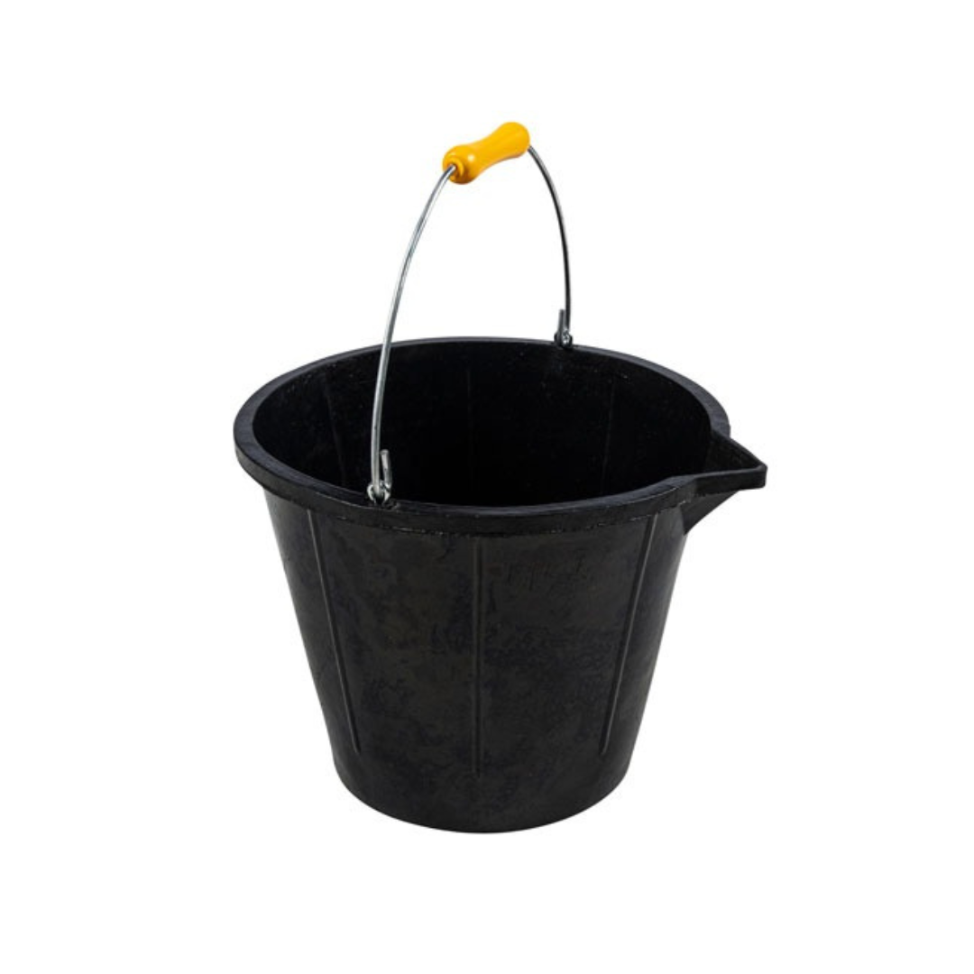 Image of Xtrade X0900212 Rubber Builders Bucket Black 14L X0900212