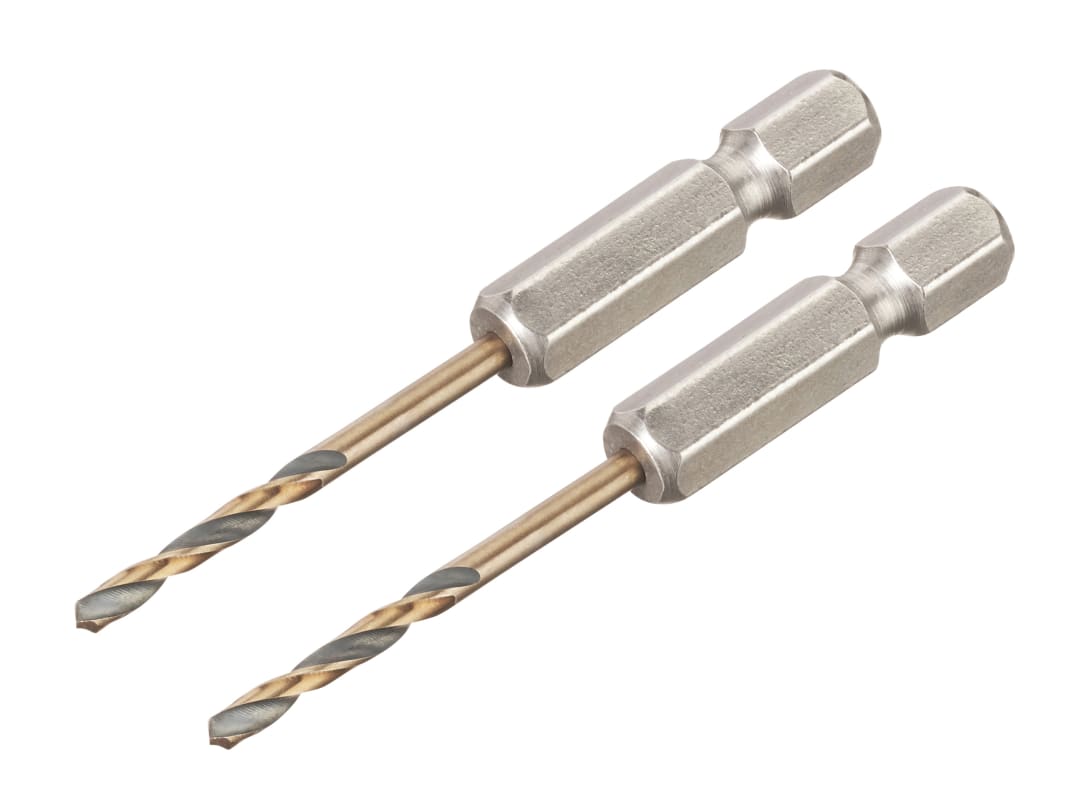 DEWALT Power Tools BLACK&GOLD Hex HSS-G Drill Bits (2) 2.5mm DT20601-QZ