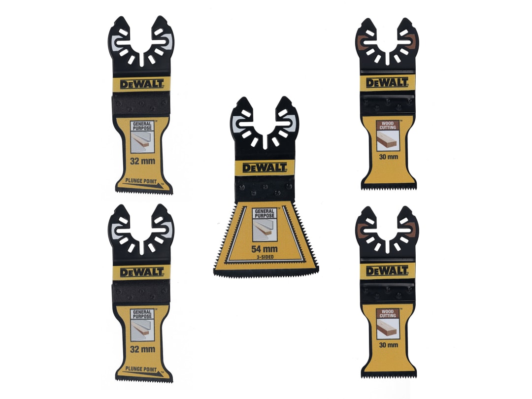 DEWALT Power Tools DT20777 Mixed Multitool Blade Set, 5 Piece DT20777-QZ