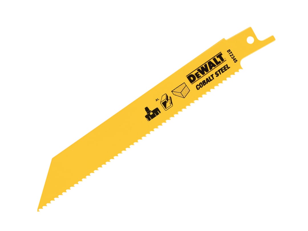 DEWALT Power Tools Bi-Metal General Purpose Reciprocating Blade 152mm x 10 TPI (Pack 5) DT2345-QZ
