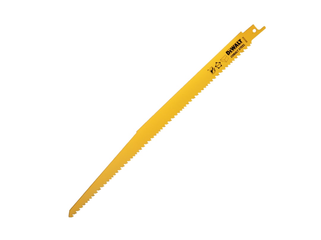 DEWALT Power Tools Bi-Metal Reciprocating Blade for Wood with Nails 305mm (Pack 5) DT2350-QZ
