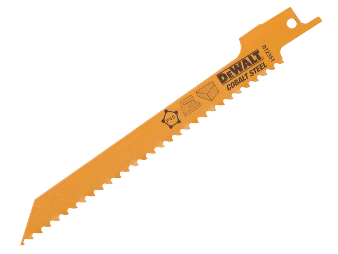 DEWALT Power Tools Bi-Metal Reciprocating Blade for Wood, Fine Fast Cuts 152mm x 6 TPI (Pack 5) DT2351-QZ