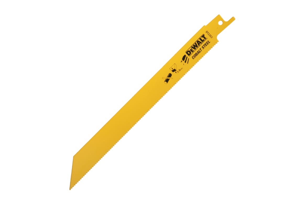 DEWALT Power Tools Bi-Metal Reciprocating Blade for Metal 203mm x 14 TPI (Pack 5) DT2353-QZ