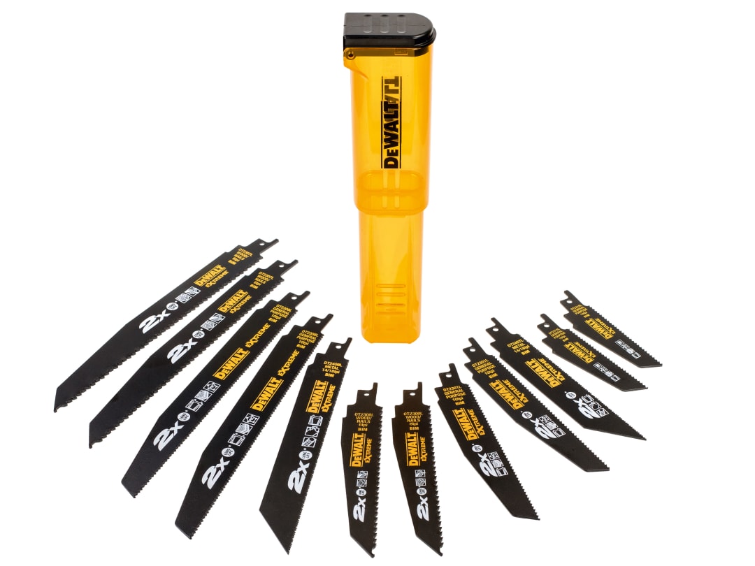 DEWALT Power Tools DT2441L 2X Life Reciprocating Saw Blade Set, 12 Piece DT2441L-QZ