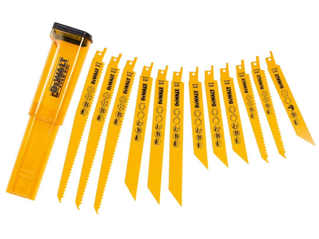DEWALT Power Tools DT2445 Reciprocating Saw Blade Set, 12 Piece DT2445-QZ
