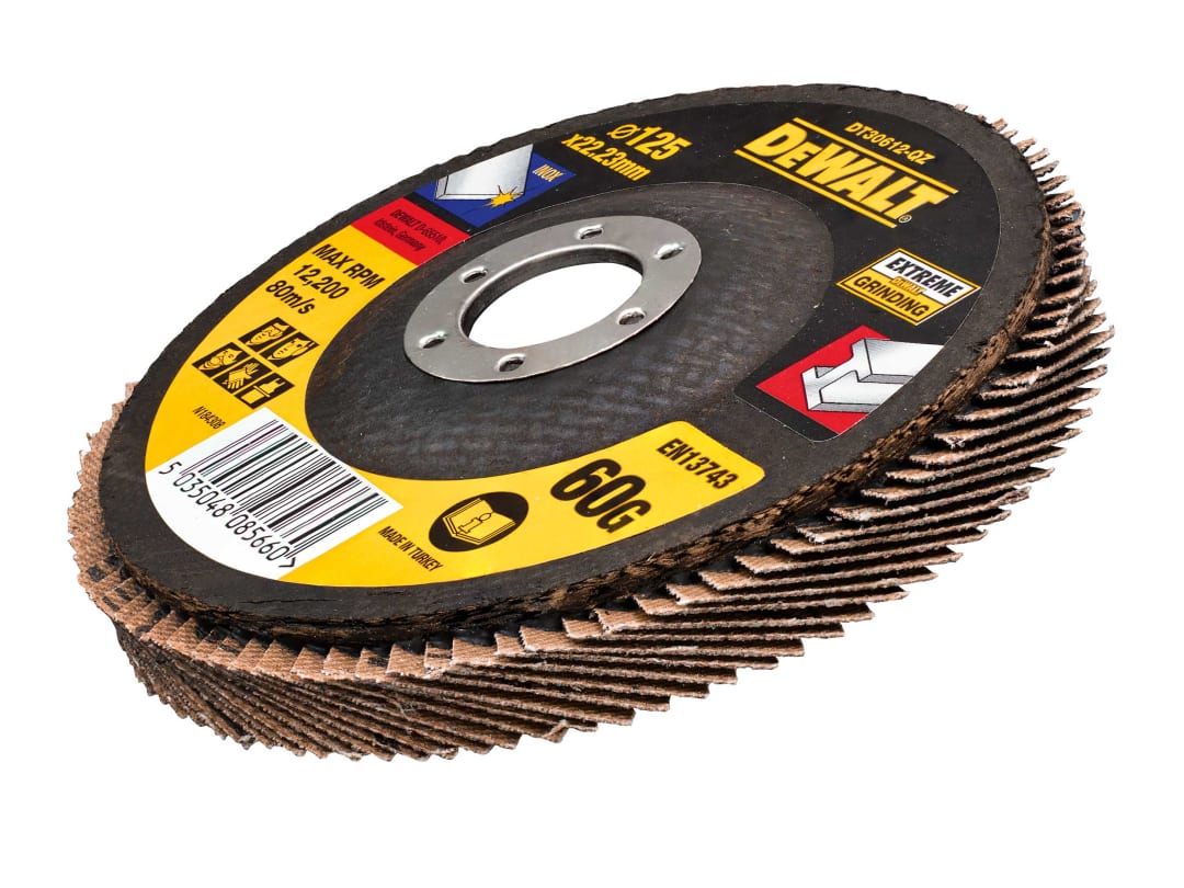 DEWALT Power Tools DT30612 Extreme Metal Flap Disc 125 x 22.2mm x 60G DT30612-QZ