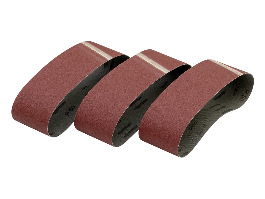 DEWALT Power Tools Sanding Belt 533 x 75mm 80G Pack of 3 DT3377-QZ