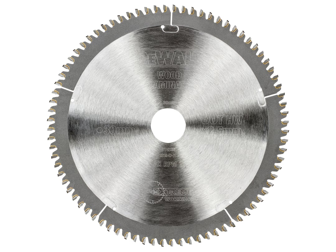 DEWALT Power Tools Series 40 Circular Saw Blade 216 x 30mm x 80T TCG/Neg DT4286-QZ