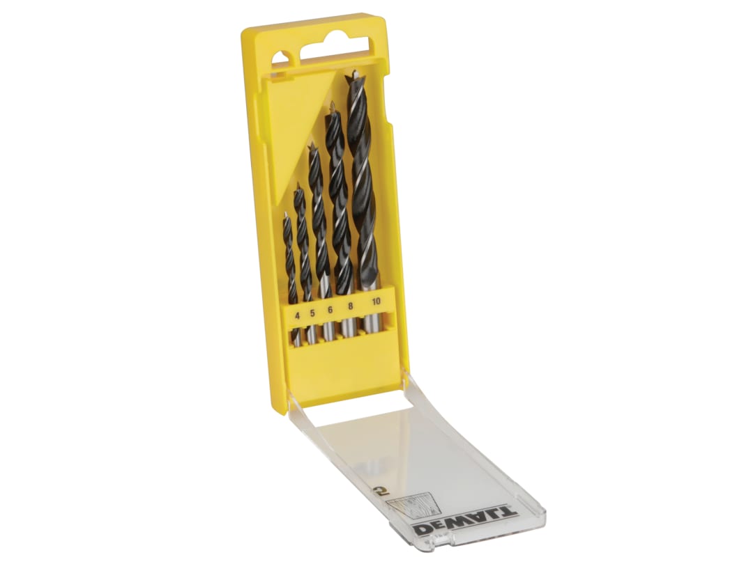 DEWALT Power Tools Brad Point Drill Bit Set, 5 Piece DT4535-QZ