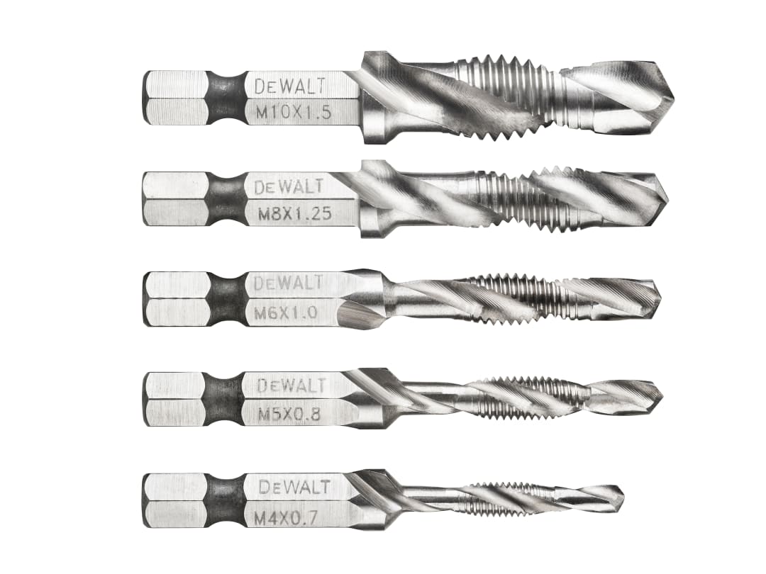 DEWALT Power Tools DT50060 Impact Ready Drill Tap Set, 5 Piece DT50060-QZ