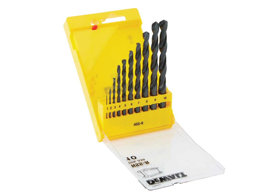 DEWALT Power Tools DT5911 HSS-R Jobber Drill Bit Set, 10 Piece DT5911-QZ