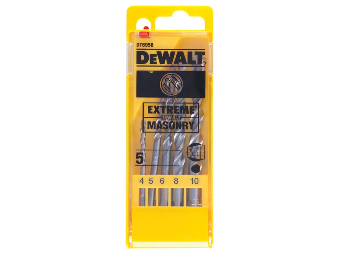 DEWALT Power Tools Extreme Masonry Drill Bit Set, 5 Piece DT6956-QZ