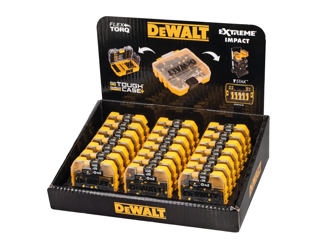 DEWALT Power Tools Impact Torsion Bits PH2 25mm Tic Tac Display 21 Piece DT70555T-QZ