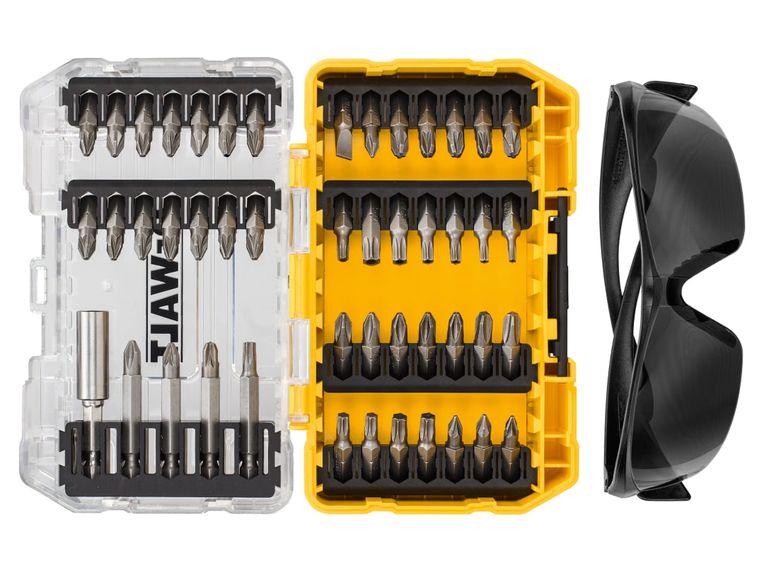 DEWALT Power Tools DT70703 Screwdriving Set, 47 Piece + Safety Glasses DT70703-QZ