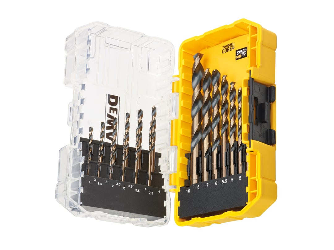 DEWALT Power Tools DT70728 BLACK&GOLD HSS Drill Set, 19 Piece DT70728-QZ