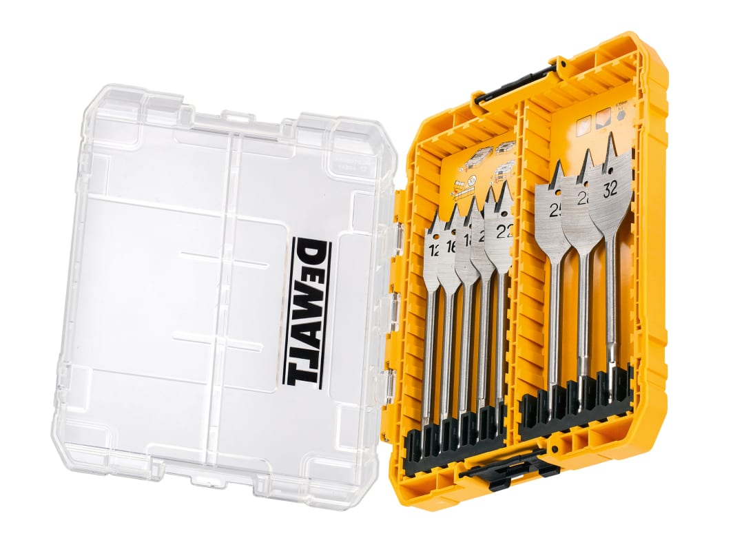 DEWALT Power Tools DT70750 Flat Drill Bit Set, 8 Piece DT70750-QZ
