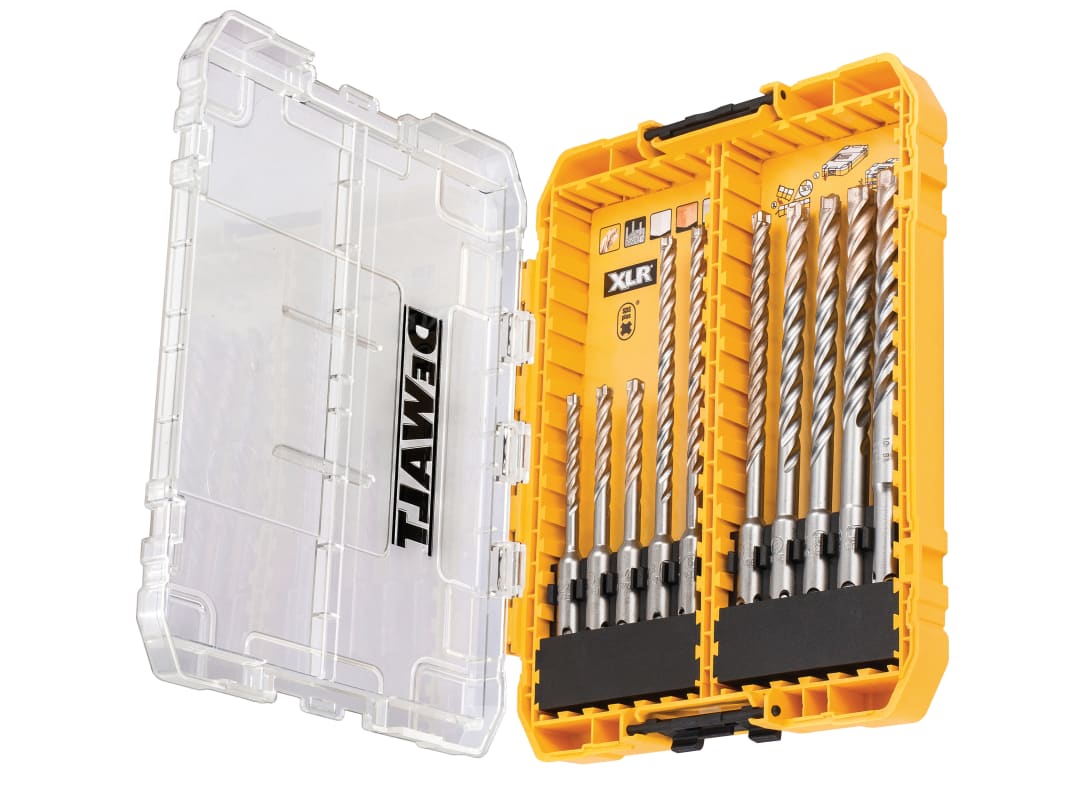 DEWALT Power Tools DT70752 SDS Plus XLR Full Head Carbide Drill Bit Set, 10 Piece DT70752-QZ
