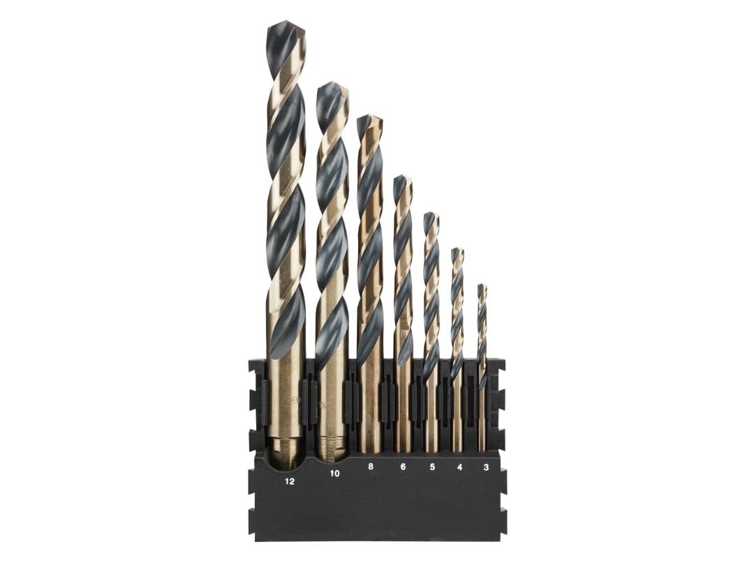DEWALT Power Tools DT20620 BLACK&GOLD HSS Drill Set, 7 Piece DT70829-QZ
