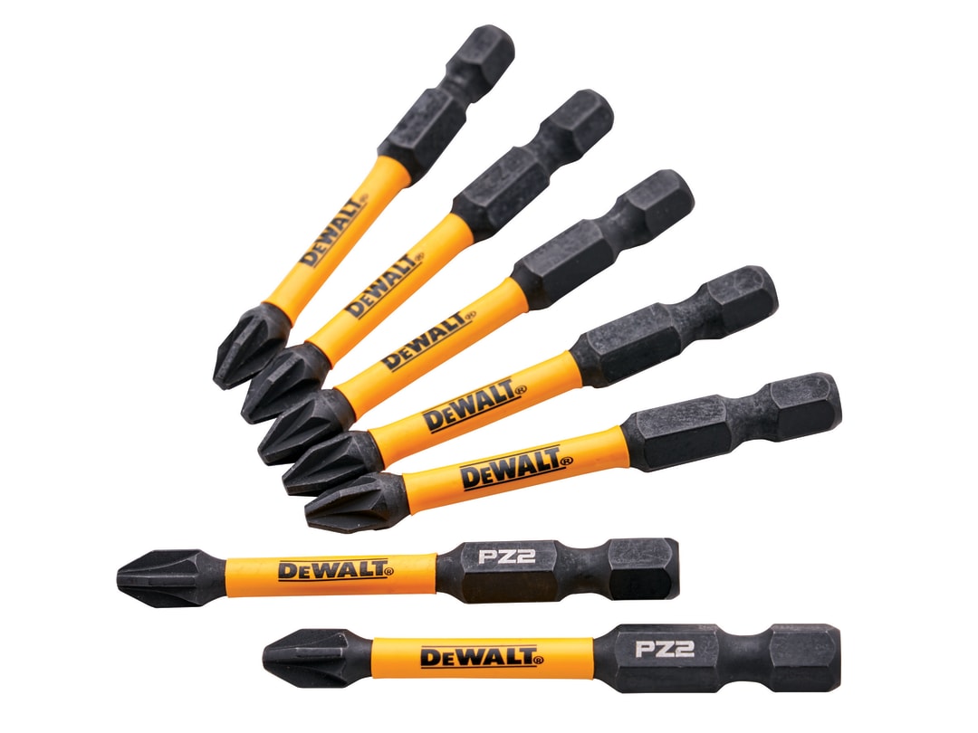 DEWALT Power Tools Impact Bits PZ2 x 50mm (5 + 2 Carded) DT70904TQ