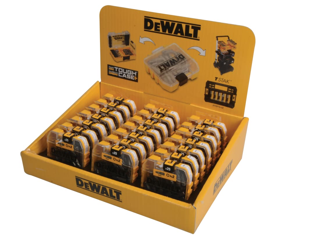 DEWALT Power Tools PZ2 25mm Standard Tic Tac Display 21 x Packs of 25 DT71521-QZ