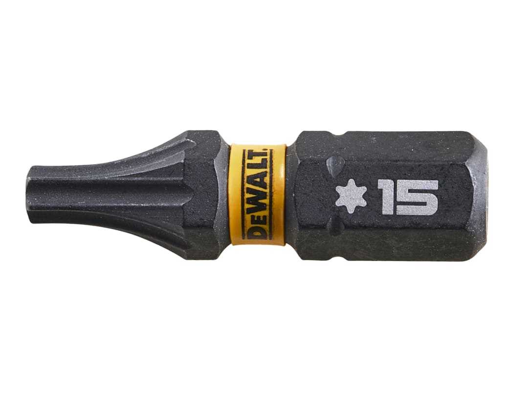 DEWALT Power Tools EXTREME FlexTORQ Bits T15 x 25mm (Pack 5) DT7380T-QZ